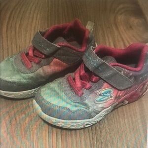 Sketchers Unicorn Charm Kids Shoes - Pink and blue and purple - 10C